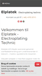 Mobile Screenshot of elplatek.dk